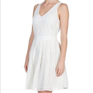 Joie White Eyelet A-Line Dress